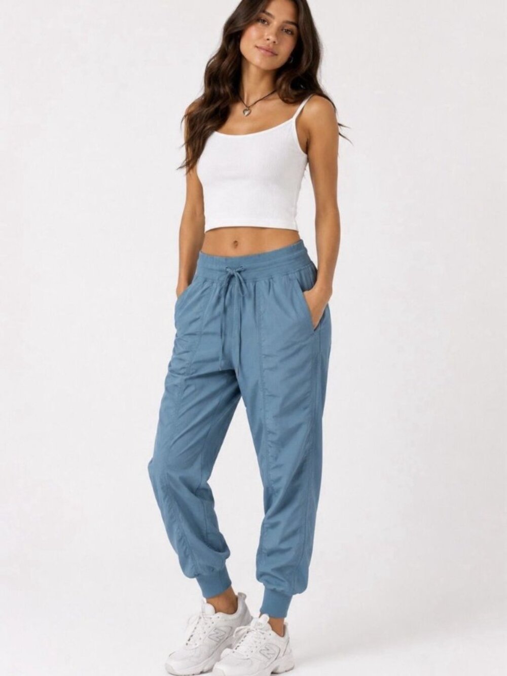 Lululemon Women's Dance Studio Mid-Rise Blue Joggers Size 2